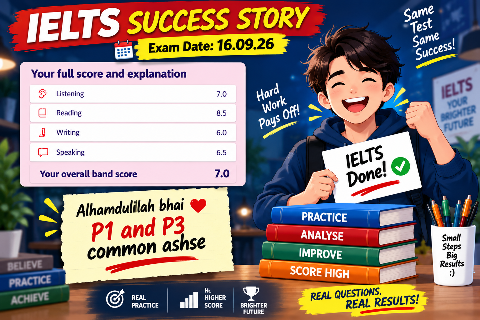 Success Story - Reading Band Score 8.5