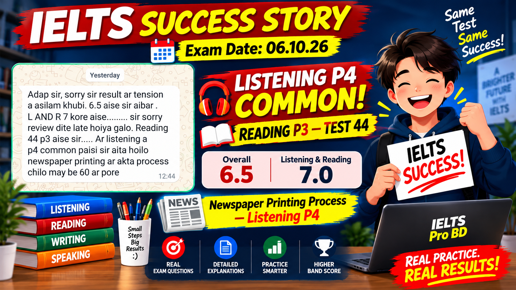 IELTS Exam Review –06. 10. 2026